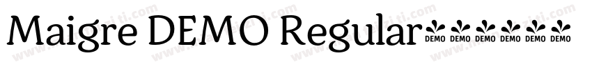 Maigre DEMO Regular字体转换